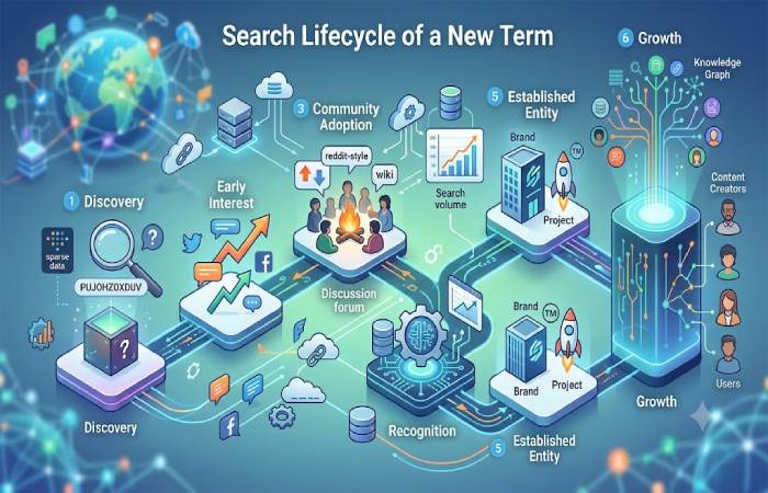 search lifecycle of a new term