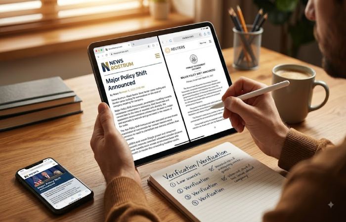 what does the newsrostrum homepage tell us_