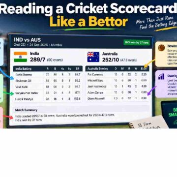 Reading a Cricket Scorecard Like a Bettor Reading a Cricket Scorecard Like a Bettor