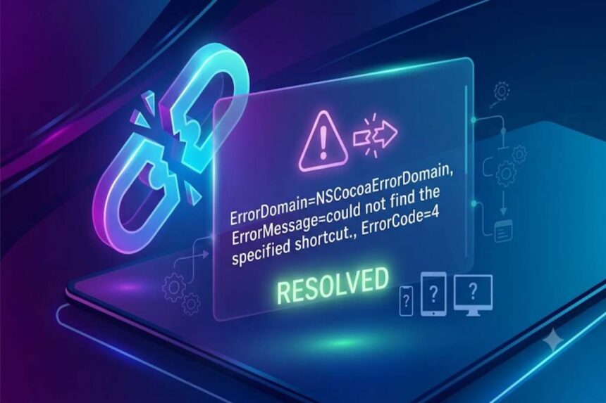 errordomain=nscocoaerrordomain&errormessage=could not find the specified shortcut.&errorcode=4 errordomain=nscocoaerrordomain&errormessage=could not find the specified shortcut.&errorcode=4