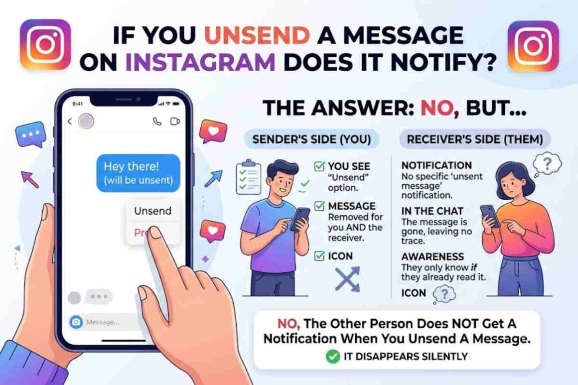 if you unsend a message on Instagram does it notify if you unsend a message on Instagram does it notify