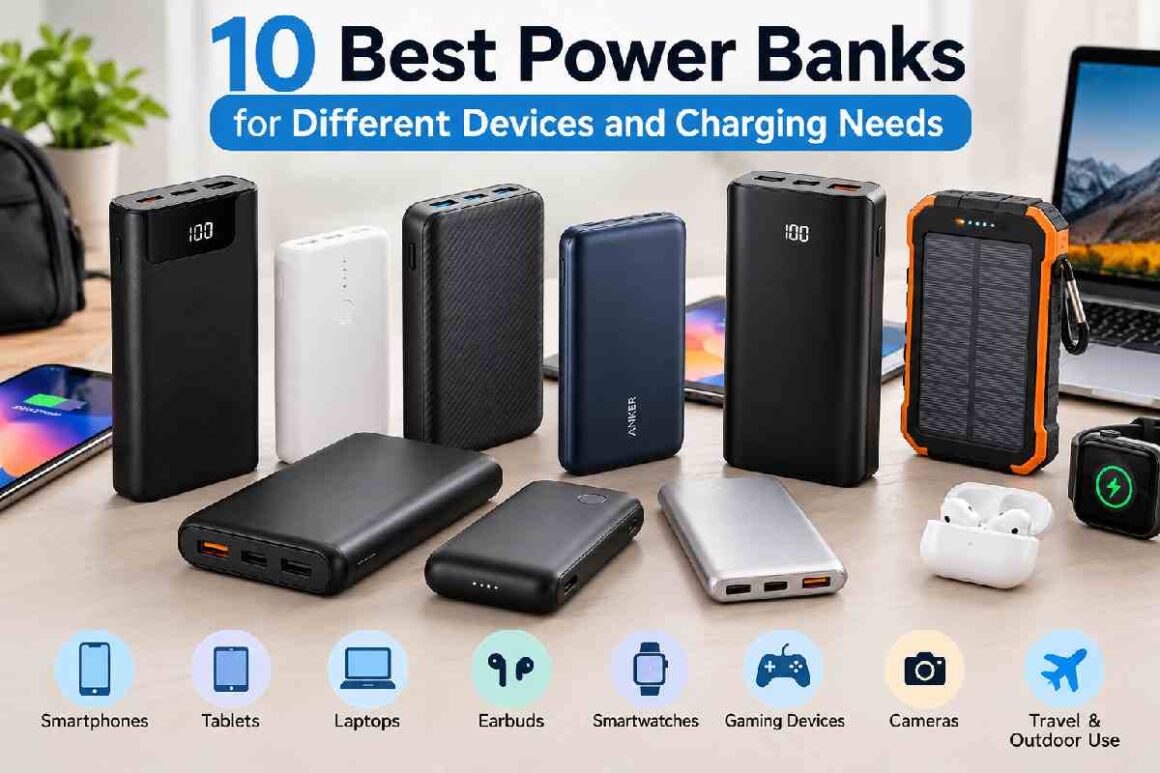 10 Best Power Banks for Different Devices and Charging Needs 10 Best Power Banks for Different Devices and Charging Needs