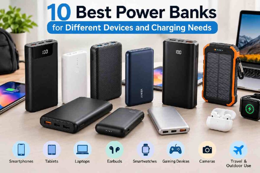 10 Best Power Banks for Different Devices and Charging Needs 10 Best Power Banks for Different Devices and Charging Needs